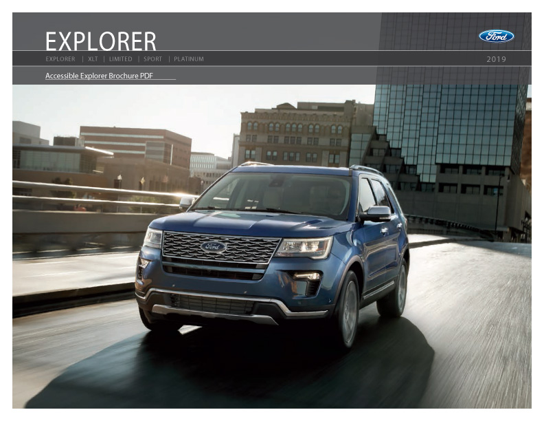 2020 Ford Explorer SUV Brochure