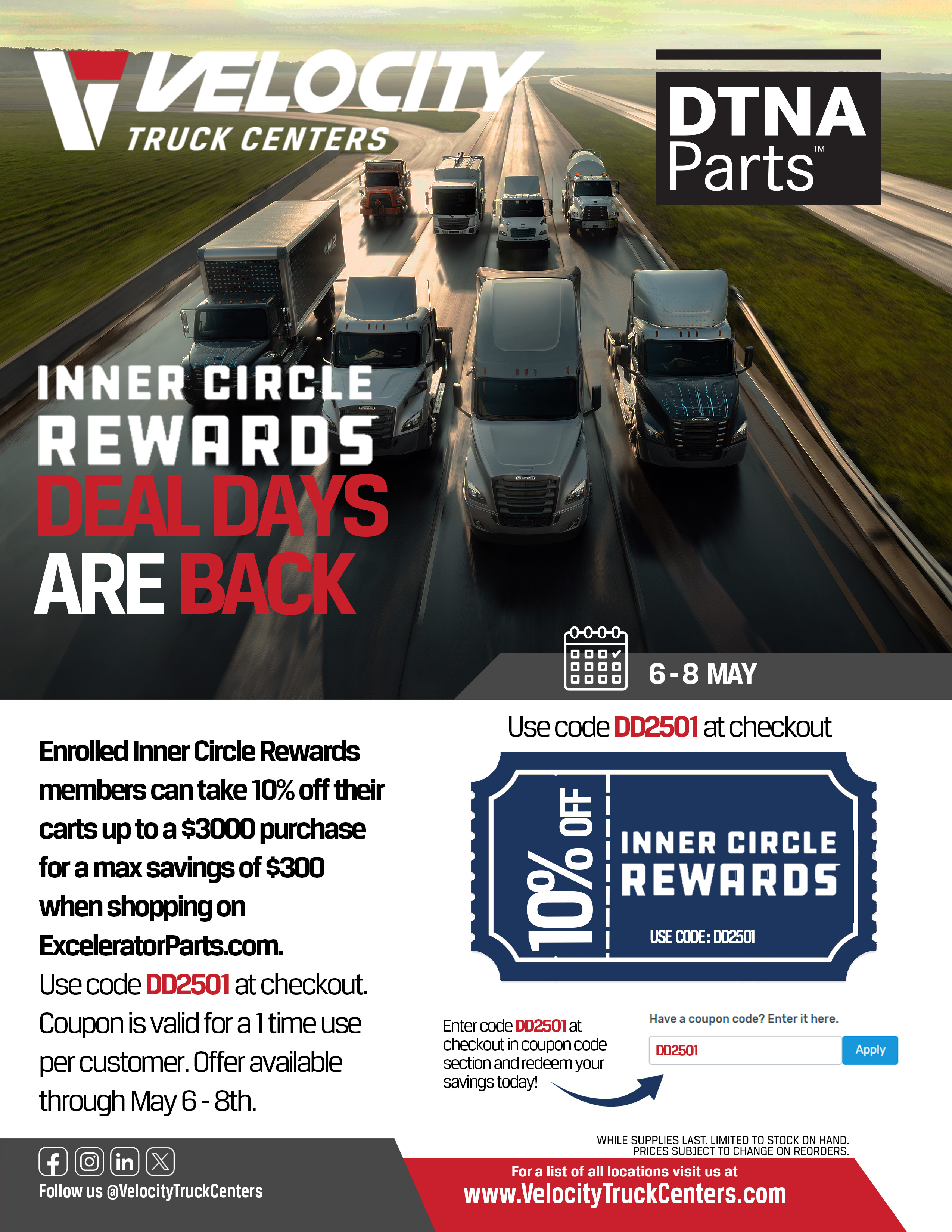 https://www.velocitytruckcenters.com/s3/mediaDeal Days - Inner Circle Rewards