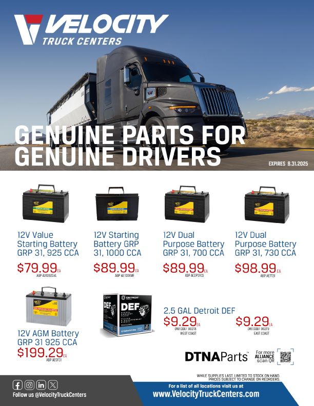 https://www.velocitytruckcenters.com/s3/mediaParts Specials - July & August 2025