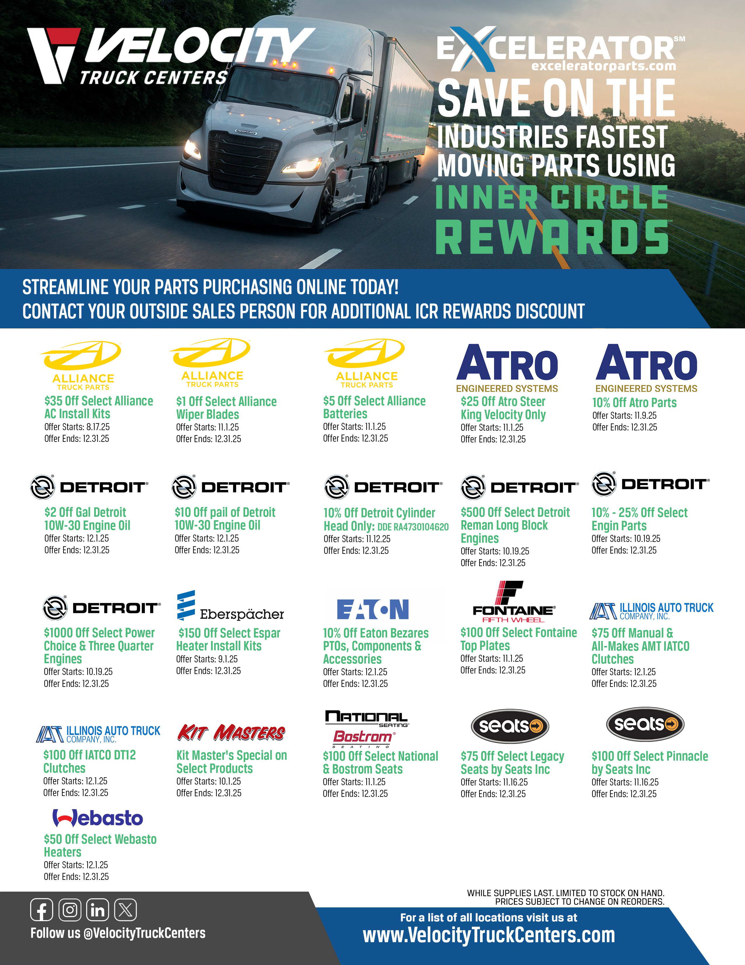 https://www.velocitytruckcenters.com/s3/mediaExcelerator December Parts Special