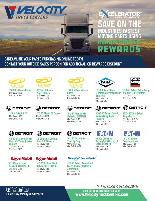https://www.velocitytruckcenters.com/s3/mediaExcelerator December Parts Special