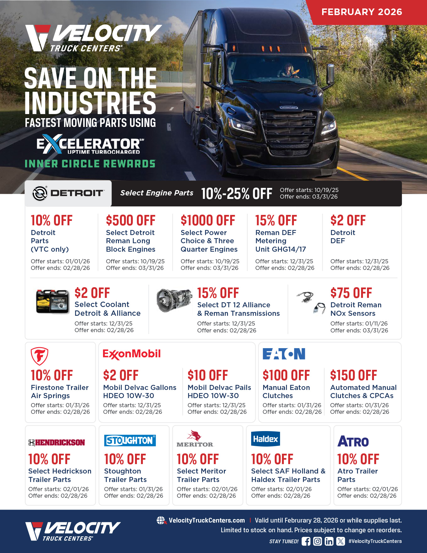 https://www.velocitytruckcenters.com/s3/mediaExcelerator February Parts Specials